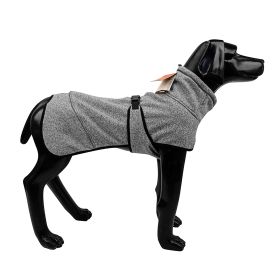 Water Repellent Softshell Dog Jacket Pet Clothes for Spring AutumnOutdoor Sport Dog Jacket with High Neckline Collar Cold Weather Pets Apparel Winter (Color: As shown)